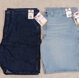 New, Lot of 2 Men's Wrangler Carpenter Shorts size 48